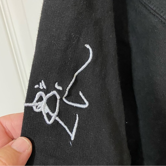 Burn That Sh*t Mean Cigarette Lighter 1019 Records Hip Hop Men’s XL Black Hoodie - Picture 4 of 7